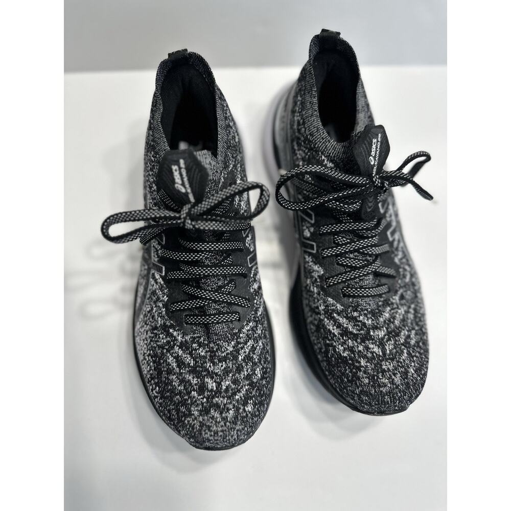 ASICS Women's Black Knit Running Sneakers